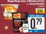 Magic Asia, 5 Minuten Terrine oder Saucy Noodles Angebote von Maggi bei EDEKA Augsburg für 0,79 €