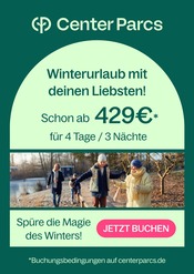 Wasser im Center Parcs Prospekt in Bielefeld Aktueller Center Parcs Prospekt mit Wasser, "Winterurlaub mit deinen Liebsten!", Seite 1