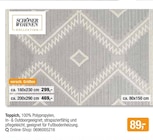 Teppich Angebote von Schöner Wohnen Kollektion bei Opti-Wohnwelt Suhl für 89,00 €