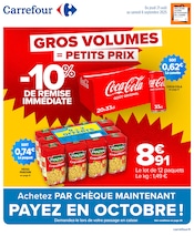 Prospectus Supermarchés Carrefour en cours à Noisy-le-Sec et alentours, "GROS VOLUMES = PETITS PRIX", 42 pages, 21/08/2025 - 06/09/2025 Catalogue Supermarchés Carrefour en cours à Noisy-le-Sec et alentours, "GROS VOLUMES = PETITS PRIX", 42 pages, 21/08/2025 - 06/09/2025