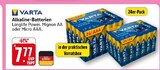 Alkaline-Batterien Mignon AA Angebote von VARTA bei E center Rottenburg für 7,77 €