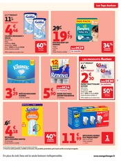 Promos Pampers dans le catalogue "LES TOPS" de Auchan Hypermarché Pampers en promo dans le catalogue Auchan Hypermarché à la page 7