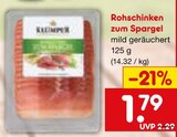 Aktuelles Rohschinken zum Spargel Angebot bei Netto Marken-Discount in Ludwigshafen (Rhein) ab 1,79 €