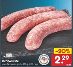 Bratwürste Angebote von Gut Ponholz bei Netto Marken-Discount Aschaffenburg für 2,29 €