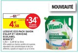 Lessive eco pack Savon d'Alep et Verveine Ecolabel(b) - Winni's en promo chez Intermarché Nîmes à 4,58 €