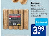 Premium-Holzbriketts Angebote bei ALDI SÜD Dreieich für 3,99 €