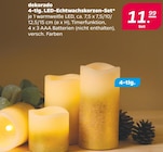 4-tlg. LED-Echtwachskerzen-Set Angebote von dekorado bei Netto mit dem Scottie Halle für 11,99 €