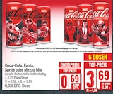 Softdrinks von Coca-Cola, Fanta, Sprite, Mezzo Mix im aktuellen EDEKA Prospekt für 0,69 €