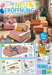 Couch im Trends Prospekt in Oberhausen Aktueller Trends Prospekt mit Couch, "WIR FEIERN NEUERÖFFNUNG", Seite 1