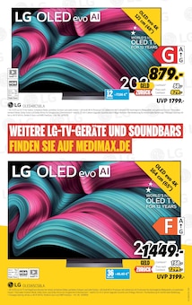 Fernseher im MEDIMAX Prospekt "MARKENTAGE!" mit 12 Seiten (Ratingen)