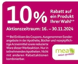 10% Rabatt im mea - meine apotheke Prospekt zum Preis von 