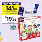 Atelier de Fabrication de Crayons - Crea & Cie à 14,99 € dans le catalogue JouéClub