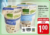 Bio Joghurt mild bei EDEKA im Oberderdingen Prospekt für 1,00 €