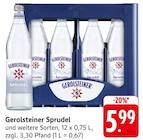 Sprudel im Angebot bei EDEKA in Maintal Sprudel Angebote von Gerolsteiner bei EDEKA Maintal für 5,99 €