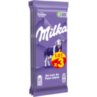 Tablette de chocolat au lait du pays alpin - MILKA en promo chez Carrefour Market Creil à 5,99 €