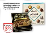 Schwarze Herren Schokolade Pralinen Angebote von Sarotti bei GLOBUS Bad Homburg für 3,99 €