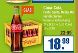 Aktuelles Coca-Cola, Fanta, Sprite, Mezzo Mix Angebot bei Zisch in Emden ab 18,99 €