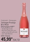 Aktuelles Prestige Brut Rosé Champagne AOP Angebot bei METRO in Jena ab 54,73 €