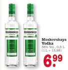 Moskovskaya Vodka Angebote von Moskovskaya bei E center Ettlingen für 6,99 €