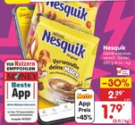 Getränkepulver von Nesquik für 1,79 € bei Netto Marken-Discount im Angebot Getränkepulver von Nesquik im aktuellen Netto Marken-Discount Prospekt