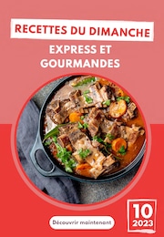 Prospectus Recettes à Montrouge, "Recettes du dimanche : express et gourmandes", 1 page, 09/10/2023 - 11/12/2023