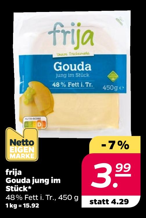 Gouda jung im Stück