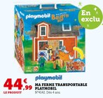 Ma ferme transportable - Playmobil - Super U à Besançon Ma ferme transportable - Playmobil en promo chez Super U Besançon à 44,99 €