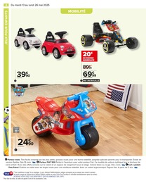 Prix et réduction Moto dans le prospectus Carrefour en cours Offre Moto dans le catalogue Carrefour du moment à la page 6