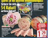Bierschinken oder Pfefferbierschinken von Bauern Gut für 1,29 € bei EDEKA im Angebot Bierschinken oder Pfefferbierschinken von Bauern Gut im aktuellen EDEKA Prospekt