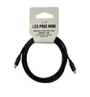 Cable USB 2.0 Type-C - 1,5 m - noir - Les Prix Mini - Les Prix Mini en promo chez Bureau Vallée Cable USB 2.0 Type-C - 1,5 m - noir - Les Prix Mini - Les Prix Mini dans le catalogue Bureau Vallée