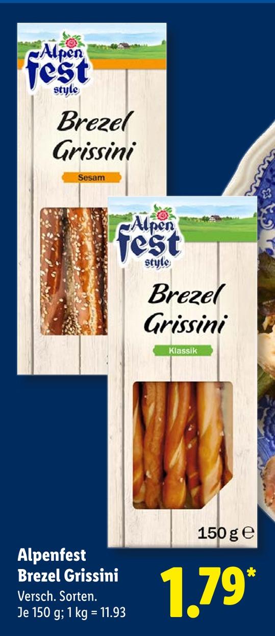 Brezel Grissini Sesam