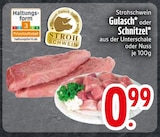 Gulasch im EDEKA Prospekt Gulasch von Strohschwein im aktuellen EDEKA Prospekt für 0,99 €