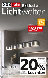 Beleuchtung im XXXLutz Möbelhäuser Prospekt in Pforzheim Aktueller XXXLutz Möbelhäuser Prospekt mit Beleuchtung, "Exklusive Lichtwelten", Seite 1