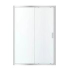 Porte de douche coulissante 2 volets "Beloya" l. 140 cm en verre transparent - Brico Dépôt à Sevran Porte de douche coulissante 2 volets "Beloya" l. 140 cm en verre transparent en promo chez Brico Dépôt Sevran à 259,00 €