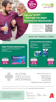 Aktueller mea - meine apotheke Prospekt (Hamburg, 4 Seiten zum blättern mea - meine apotheke Prospekt Unsere September-Angebote mit 4 Seiten