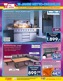 Gartensitzmöbel im Netto Marken-Discount Prospekt "Aktuelle Angebote" mit 62 Seiten (Essen)