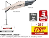 Ampelschirm „Macau“ von  im aktuellen toom Baumarkt Prospekt für 179,99 €