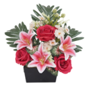 Jardinière 3 lys et 3 roses à 14,99 € dans le catalogue Maxi Bazar