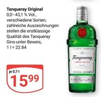 Original Angebote von Tanqueray bei GLOBUS Gera für 15,99 €