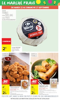 Promotion Poulet dans le prospectus Carrefour Market, valable du 22/09/2026 au 04/10/2026 Promo Poulet dans le catalogue Carrefour Market du moment à la page 9