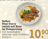 Aktuelles Gelbes Thai-Curry (mild) mit Ente im Tempurateig Angebot bei E center in Frankfurt (Main) ab 10,90 €