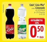 Cola oder Limonade Angebote von GUT&GÜNSTIG bei EDEKA Illertissen für 0,50 €