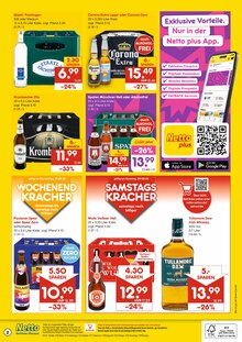 Bier im Netto Marken-Discount Prospekt "DER ORT, AN DEM DU IMMER AUSGEZEICHNETE PREISE FINDEST." mit 2 Seiten (Albstadt)