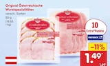 Österreichische Wurstspezialitäten Angebote von Original bei Netto Marken-Discount Delmenhorst für 1,49 €