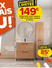 Ensemble sous-vasque l. 80 cm + plan vasque + miroir à Castorama dans Cazevieille Ensemble sous-vasque l. 80 cm + plan vasque + miroir à Castorama dans Cazevieille