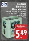 Aktuelle Mineralwasser Angebote bei E center in Duisburg Aktuelles Bio-Quelle Angebot bei E center in Duisburg ab 5,49 €