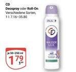 Deospray Angebote von CD bei GLOBUS Bad Homburg für 1,79 €