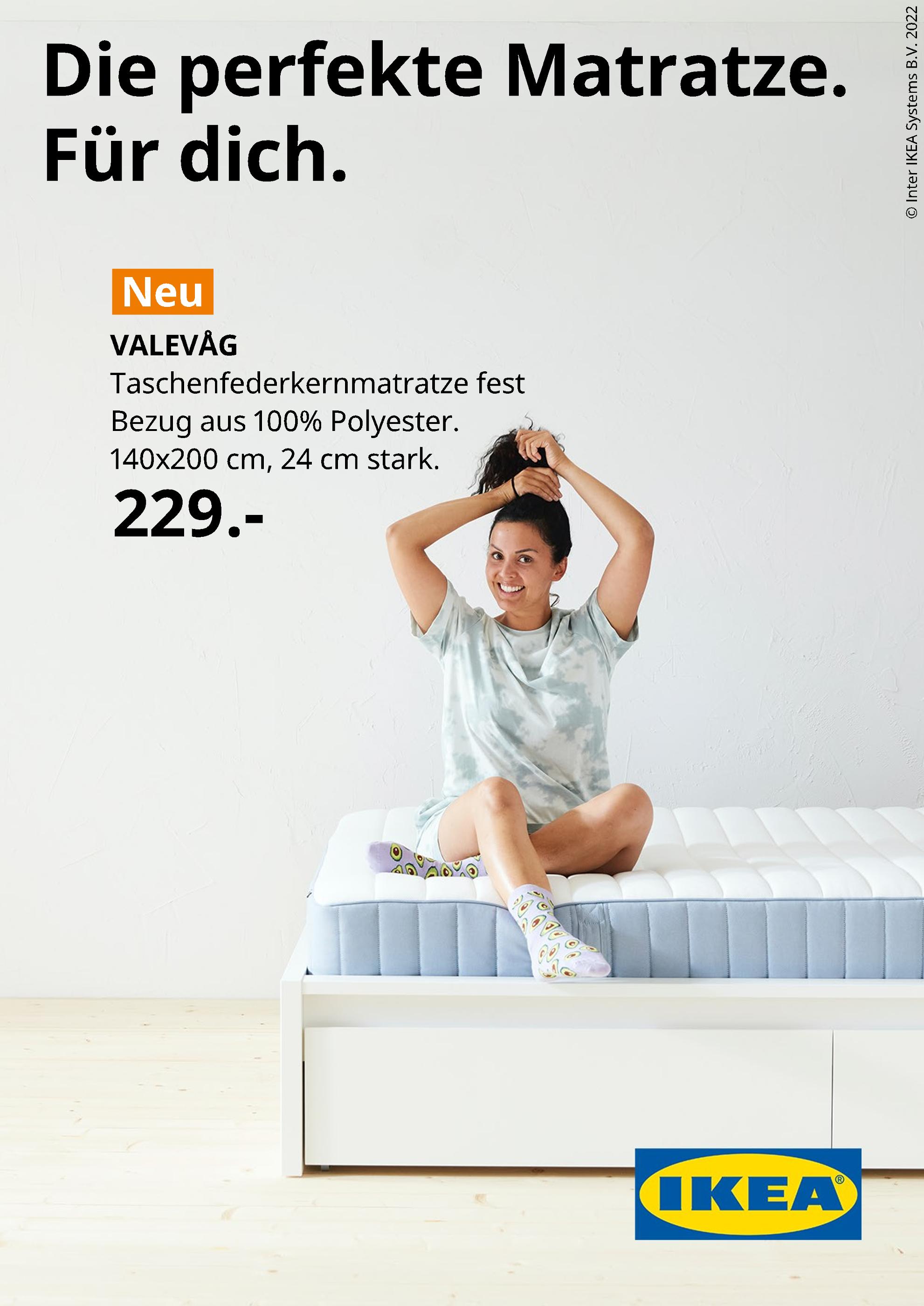 IKEA Prospekt für Bergheim mit 1 Seite IKEA Prospekt für Bergheim: "Die perfekte Matratze. Für dich!", 1 Seite, 24.01.2022 - 31.01.2022