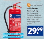 ABC-Feuerlöscher, 6 kg im Angebot bei ALDI SÜD in Kaarst ABC-Feuerlöscher, 6 kg Angebote von Smartwares bei ALDI SÜD Kaarst für 29,99 €