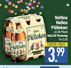 Helles Pülleken von Veltins im aktuellen EDEKA Prospekt für 3,99 €